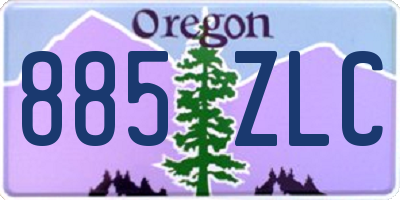 OR license plate 885ZLC