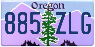OR license plate 885ZLG