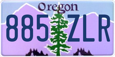 OR license plate 885ZLR