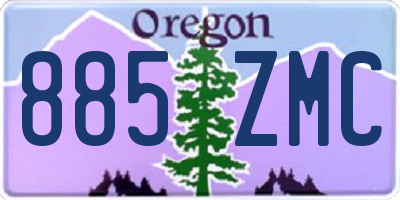OR license plate 885ZMC