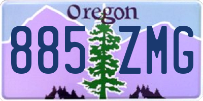 OR license plate 885ZMG