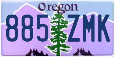 OR license plate 885ZMK