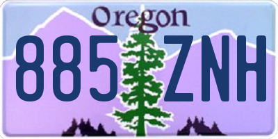 OR license plate 885ZNH