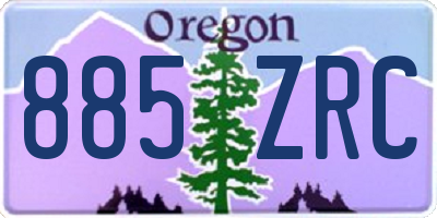 OR license plate 885ZRC