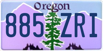 OR license plate 885ZRI