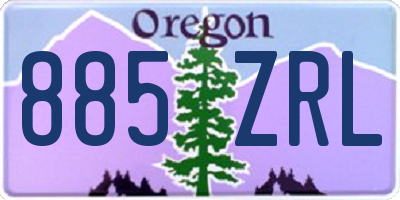 OR license plate 885ZRL