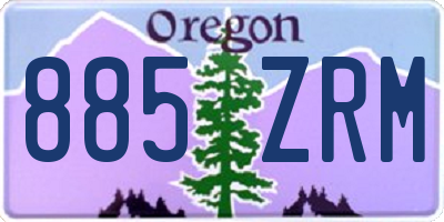 OR license plate 885ZRM