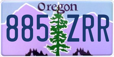 OR license plate 885ZRR