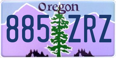 OR license plate 885ZRZ