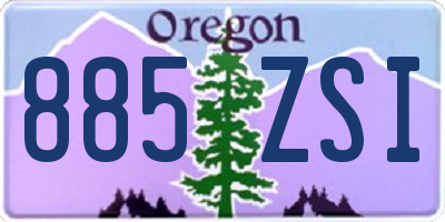 OR license plate 885ZSI
