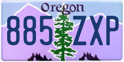 OR license plate 885ZXP