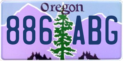 OR license plate 886ABG