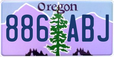 OR license plate 886ABJ