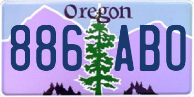 OR license plate 886ABO