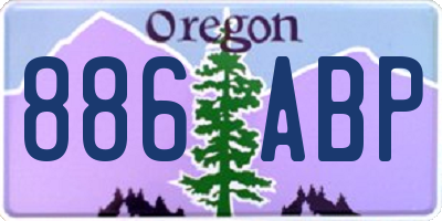 OR license plate 886ABP