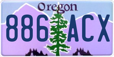 OR license plate 886ACX