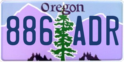OR license plate 886ADR