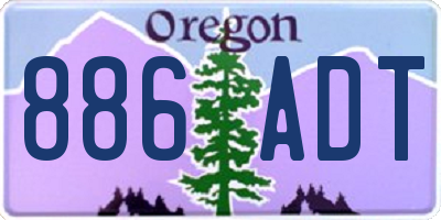 OR license plate 886ADT