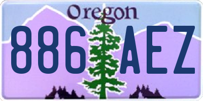 OR license plate 886AEZ