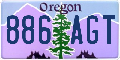 OR license plate 886AGT