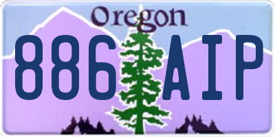 OR license plate 886AIP
