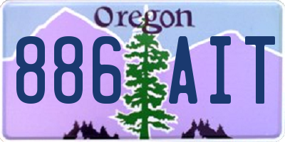 OR license plate 886AIT