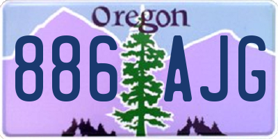 OR license plate 886AJG