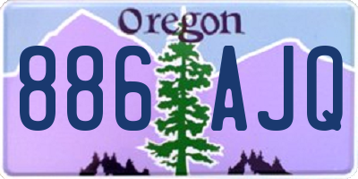 OR license plate 886AJQ