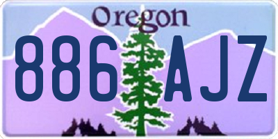 OR license plate 886AJZ