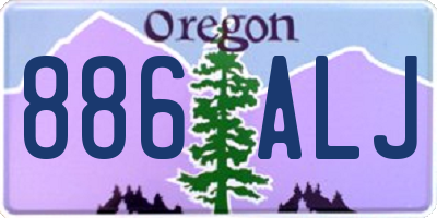 OR license plate 886ALJ