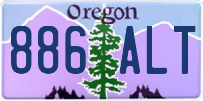 OR license plate 886ALT