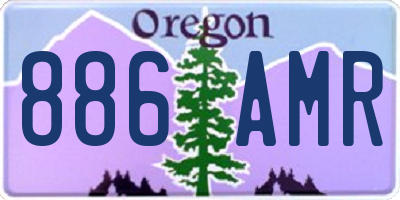 OR license plate 886AMR