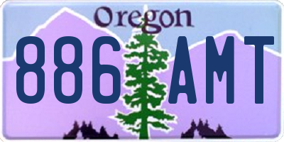 OR license plate 886AMT