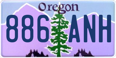 OR license plate 886ANH