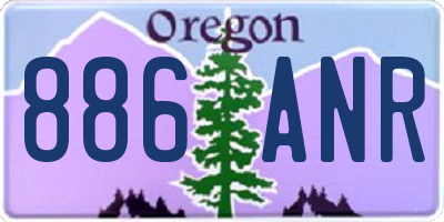 OR license plate 886ANR