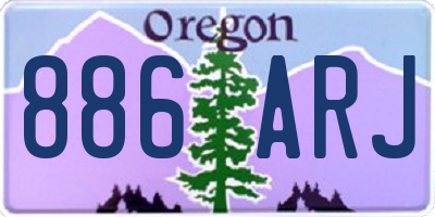 OR license plate 886ARJ