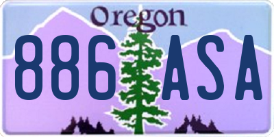 OR license plate 886ASA