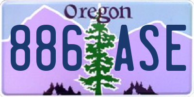 OR license plate 886ASE
