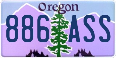 OR license plate 886ASS