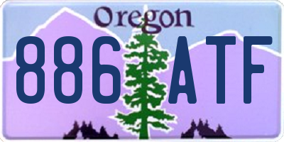 OR license plate 886ATF