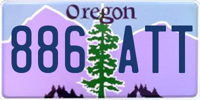 OR license plate 886ATT