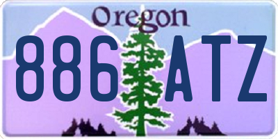 OR license plate 886ATZ