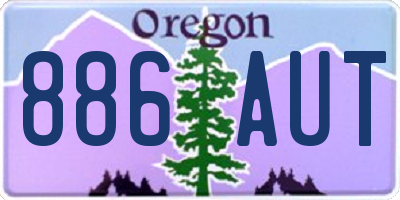 OR license plate 886AUT