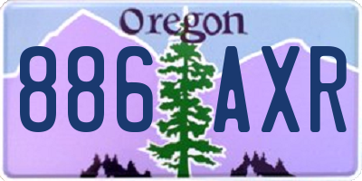 OR license plate 886AXR
