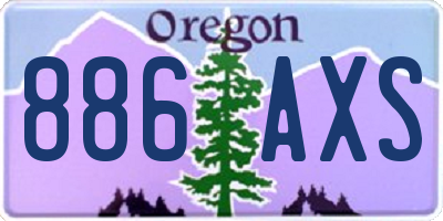 OR license plate 886AXS