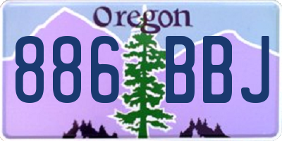OR license plate 886BBJ