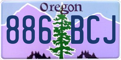 OR license plate 886BCJ