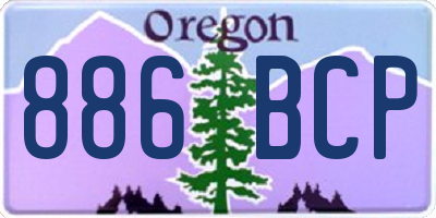 OR license plate 886BCP