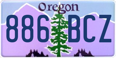 OR license plate 886BCZ