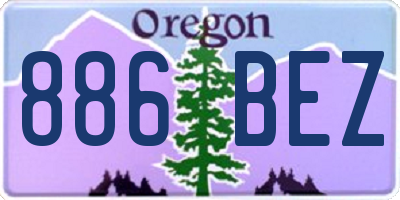 OR license plate 886BEZ